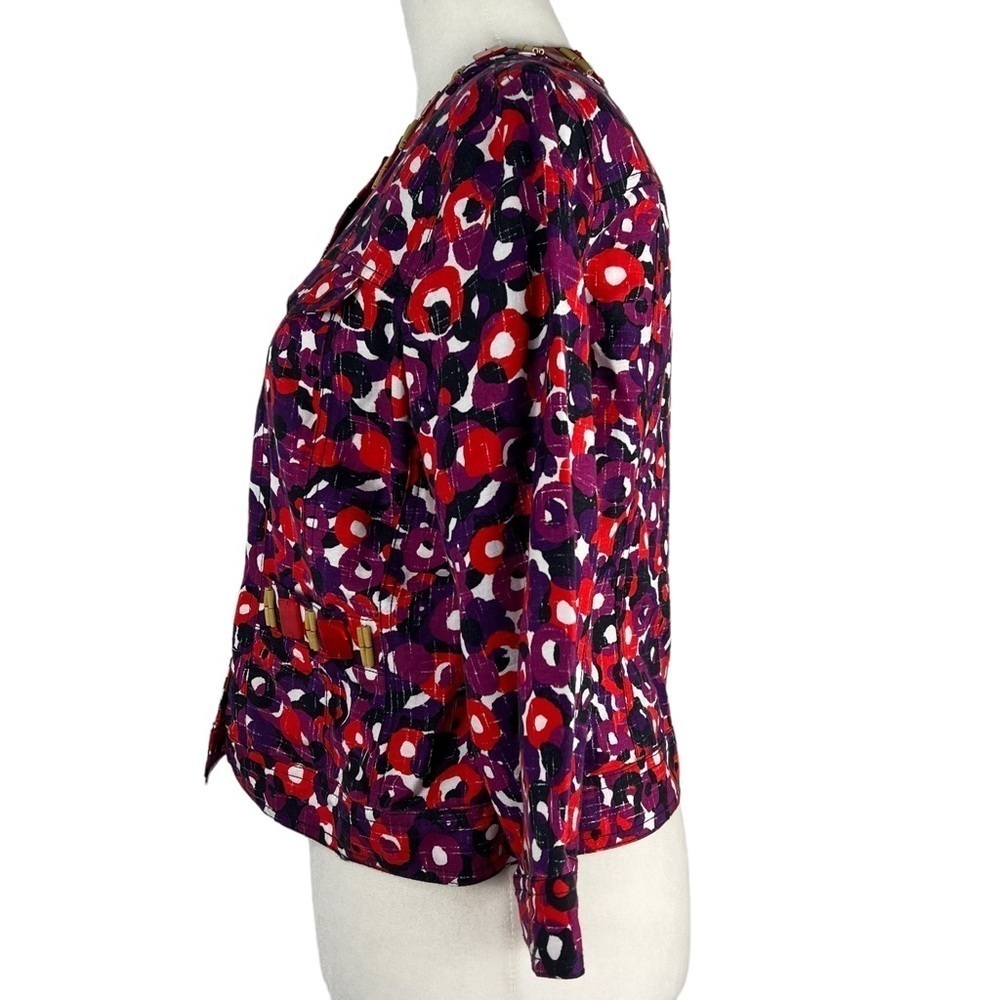 Ruby Rd. Petite Button Colorful Floral Women's Bl… - image 8